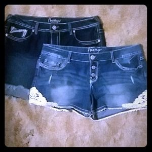 Jean shorts (2 pair)